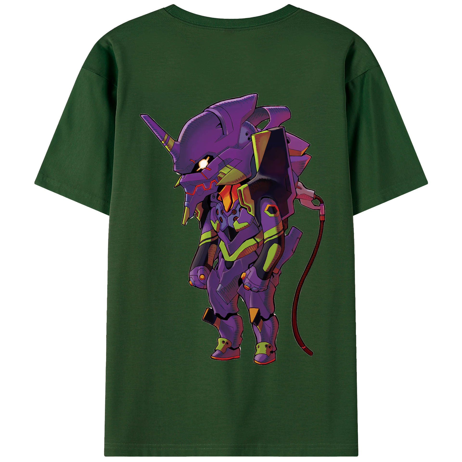 （画像用） EVA 新世紀エヴァンゲリオン 綿100％半袖Tシャツ（背面プリント）